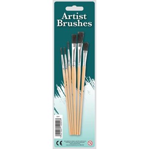 Pensler "Artist Brushes" 6 stk. assorterte 3