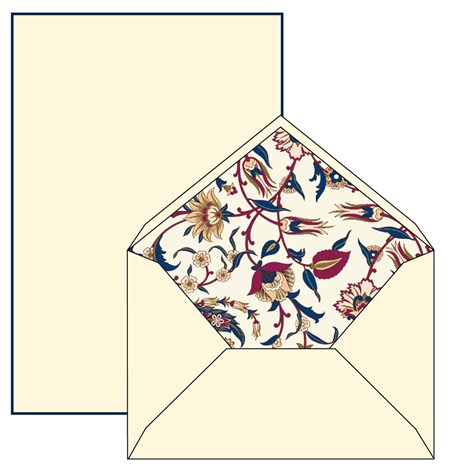 Brevpapir "Italien Pattern" 10/10, 16 x 21,5 cm