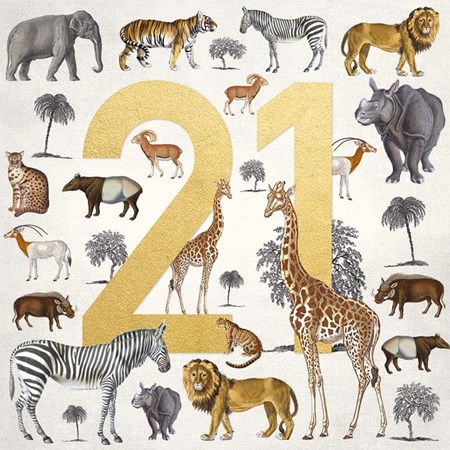 Natural History Museum "Safari 21" Kvadratisk kort
