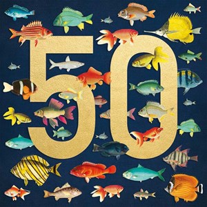 Natural History Museum "Fish 50" Kvadratisk kort