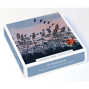 "Landscape Linocuts" Theme Notecards 20/20