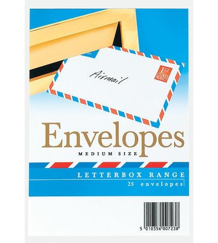 "Air Mail" Envelopes medium size (C6) 25 stk.