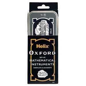 "Helix Oxford Set of Mathematical Instruments in Tin Box"
