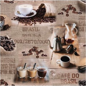 Serviett " Brasil Coffee" 33 x 33 cm, 20 stk