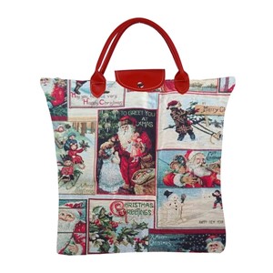 Fold Away Shopping Bag "Christmas Santa"