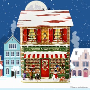 Townhouse Winter - Cookie & Sweet" Metallhus