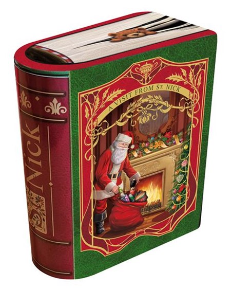 "Santa Red/Green - Small Book Tin"