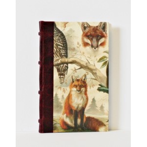 "Fox & Owl" Half-Leather Bound Journals, A5,