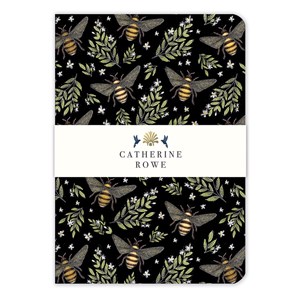 "Catherine Rowe - Honey Bee" A5 Luxury Notebook