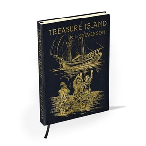 "Treasure Island by R. L. Stevenson" British