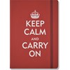 "Keep Calm and Carry On" Small Journal ,Red