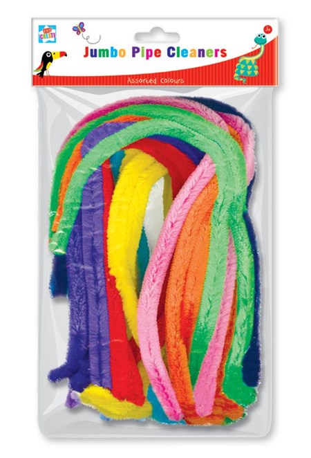 "25 Giant Pipe Cleaners", ass farger