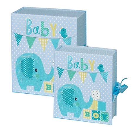 "Blue Elephant" Keepsake Box (2)