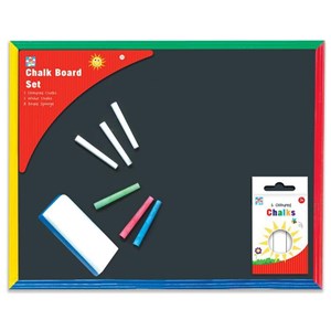 "Chalk Board Set", Tavle m/hvitt og farget k