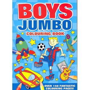 "Boys" Jumbo Colouring Book