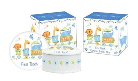 "Dotty Tots Boy" Ceramic 1St Tooth