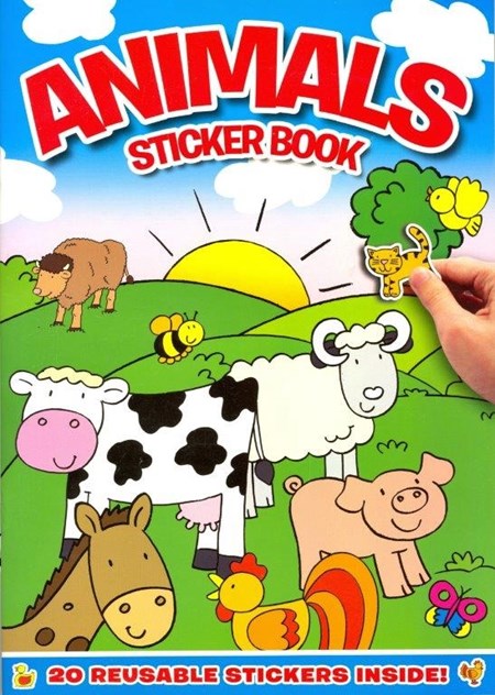 Malebok "Animals Sticker Book"