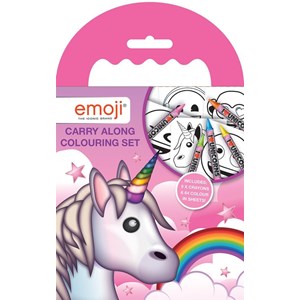"Emoji Unicorn" Carry-Along Colouring Set