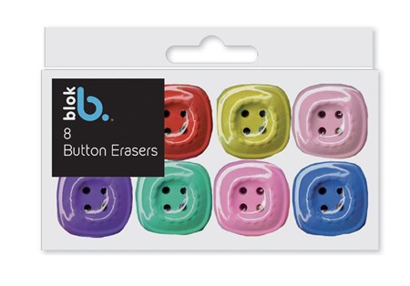 "8 Button Erasers" Viskelær 8 ass.