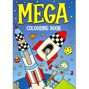 Malebok "Mega Colouring Book Space"
