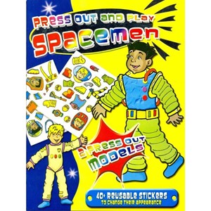 Utklippsdukke gutter "Press Out and Play Spacemen"