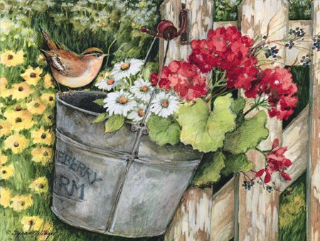 "Birdhouse & Fence" Assorted Boxed Note Card
