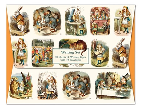 Brevpapir "Alice in Wonderland" 10 ark/10 konvolutter