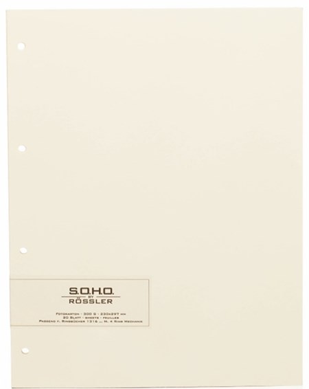 Fotokartong "Chamois" 20 ark, 230x297 mm, 300 gram