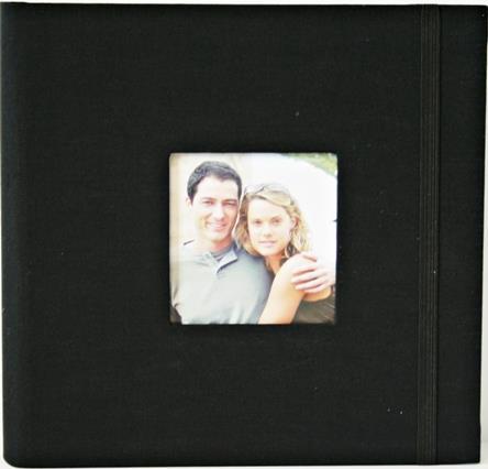 "Aztec" Fotoalbum, Sort, 200 lommer