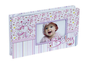 Fotoalbum "Baby" rosa, lite, 24 lommer 10x15