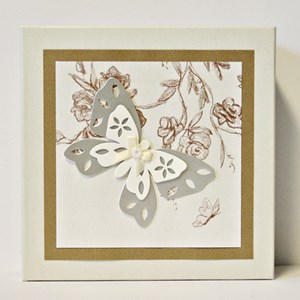 "Romance Silver Butterfly" Keepsake-box