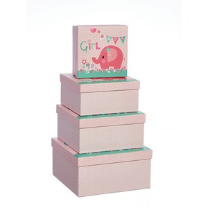 "Pink Elephant" Gaveesker kvadratiske  (4)