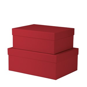 "Boxline Rød" rektangulære gaveesker (2)