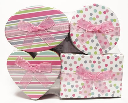"Pastel" Gaveesker 4-pakning