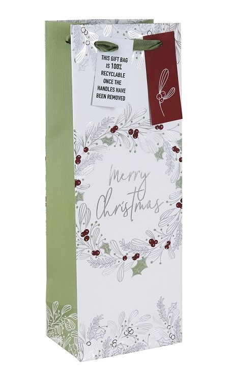 "Contemporary Christmas Wreath" Flaskepose