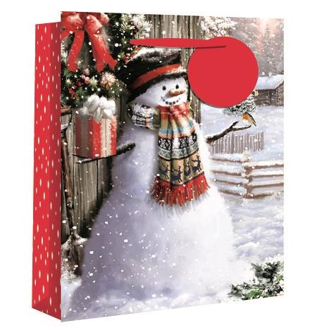"Traditional Snowman" Gavepose large