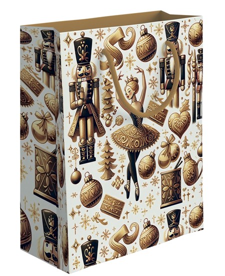 "Nøtteknekker gull" X-large gavepose