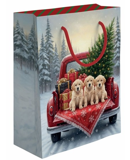 "Pick-up, valper og juletre" X-large gavepose