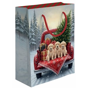 "Pick-up, valper og juletre" X-large gavepose