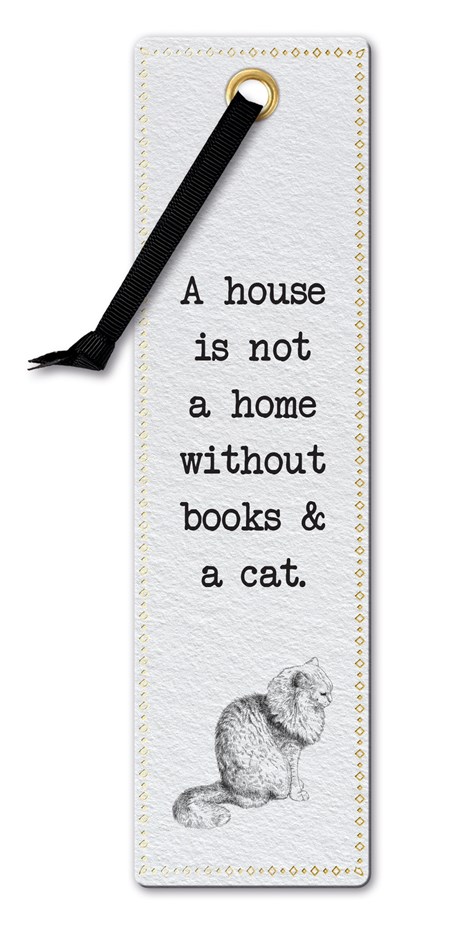 Literary Bookmarks - "Books & Aa Cat"