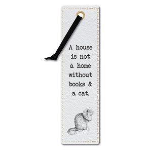 Literary Bookmarks - "Books & Aa Cat"