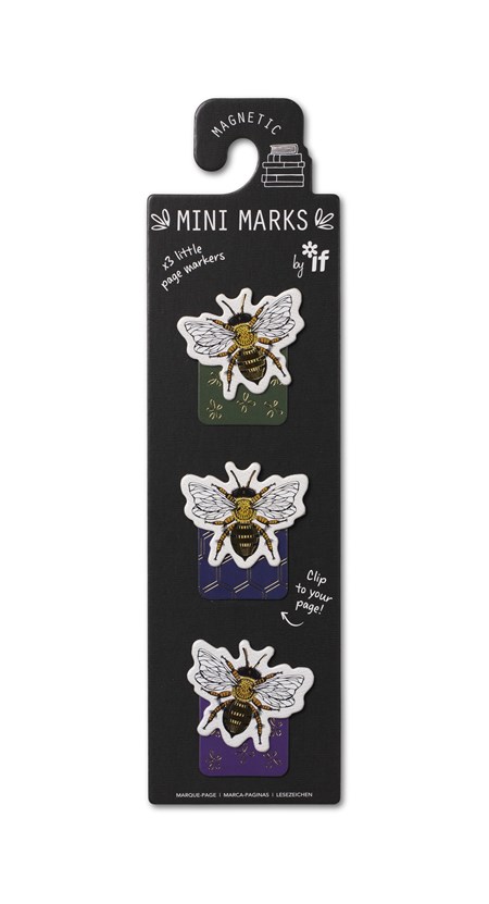 "Bees" Magnetic Mini Bookmarks
