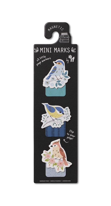 "Birds" Magnetic Mini Bookmarks
