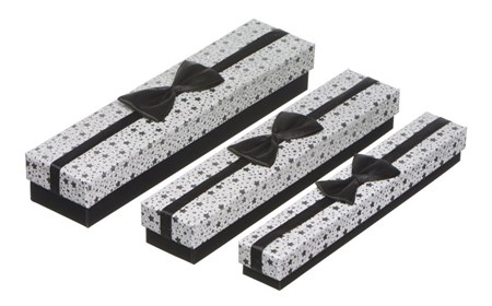 "Silver Mini Star" Klokke-eskesett (3)