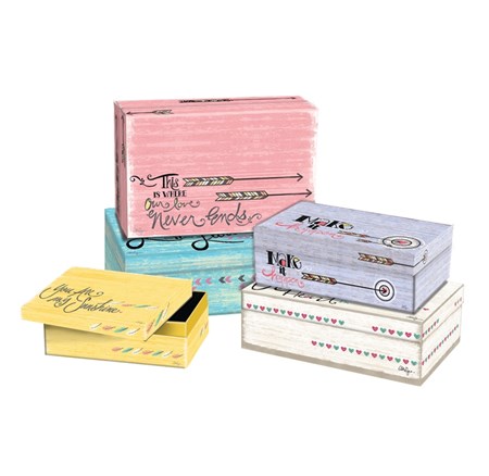 "Thoughts From the Heart" Interiør-eskesett (Bob's Boxes) 5