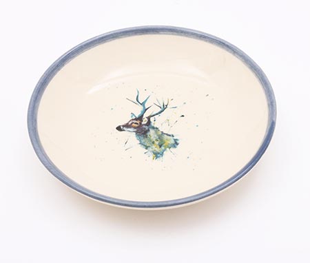 "Highland", 13 cm Shallow Dish Stag