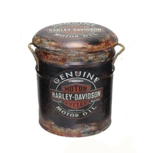 "Harley Davidson"  tønne-puffer,medium