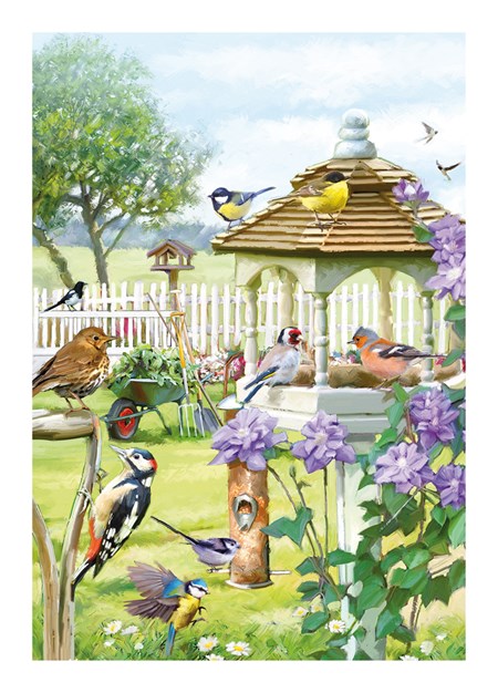 "The Bird Table" dobbelt kort