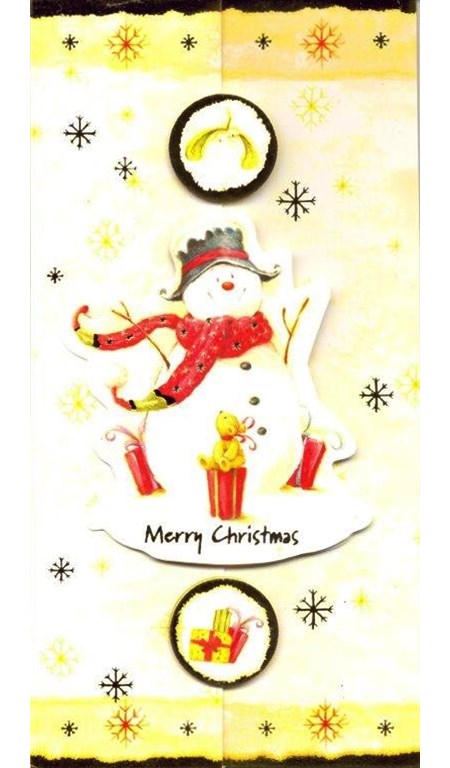 "Santa & Snowman", 8 Luxury Handcrafted Chri