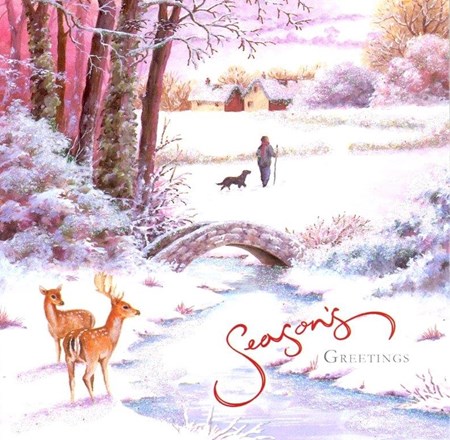 "Winter Scene", 10 Luxury Christmas Card, 2